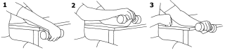 Illustrasjon øvelser mot tennisalbue